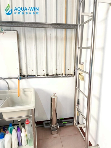 高雄三民 20吋大胖白鐵過濾器安裝