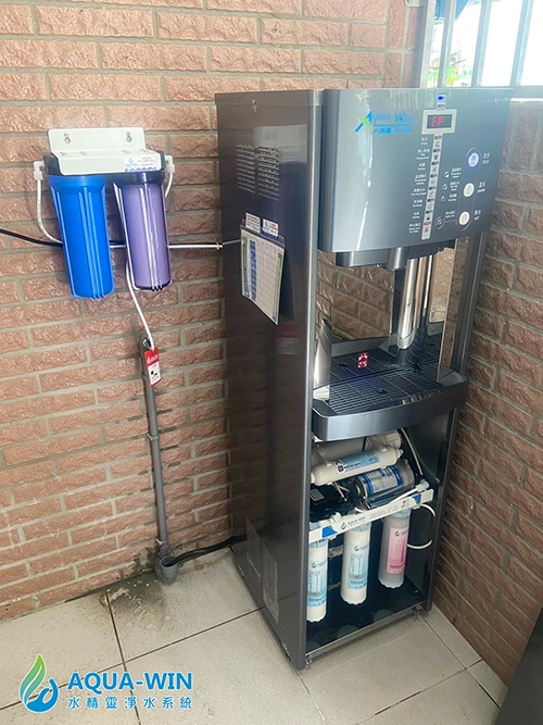 立式智慧型飲水機安裝實例