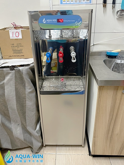冰溫熱落地型飲水機安裝實例