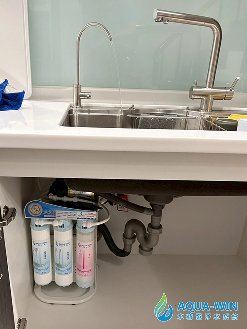 台北市HY-6500免桶直出卡式RO純水機廚下淨水器安裝案例