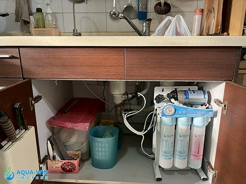 嘉義市HY-6099五道式RO純水機廚下淨水器安裝案例