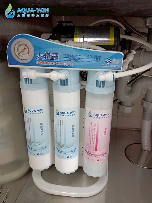 嘉義朴子HY-6500免桶直出卡式RO純水機廚下淨水器安裝案例