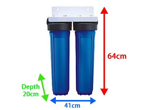 20" Big Blue Whole House 2-Stage Water Purifier