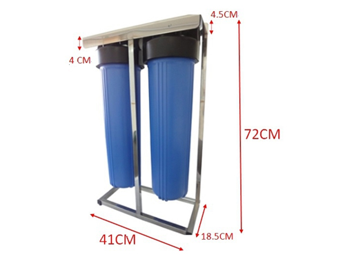 20" Big Blue SS whole House Stand Type 2-Stage Water Purifier