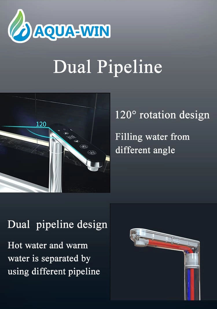 Multi-functional AW-600 RO system with hot water dispenser, works with 110V and 220V