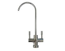 Double handle water faucet