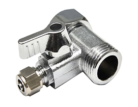 Ball Valve Water Faucet Tap (1/2" NPT,3/8" TUBE)