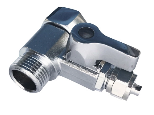 Ball Valve Water Faucet Tap (3/8" NPT,1/4" TUBE)