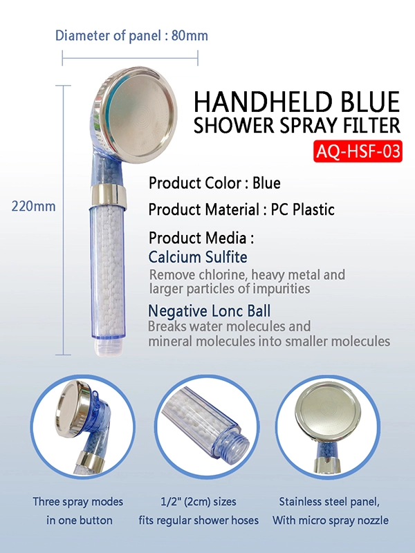 water filter shower head