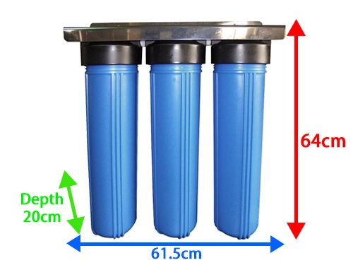 20" Big Blue SS 3-Stage Water Purifier