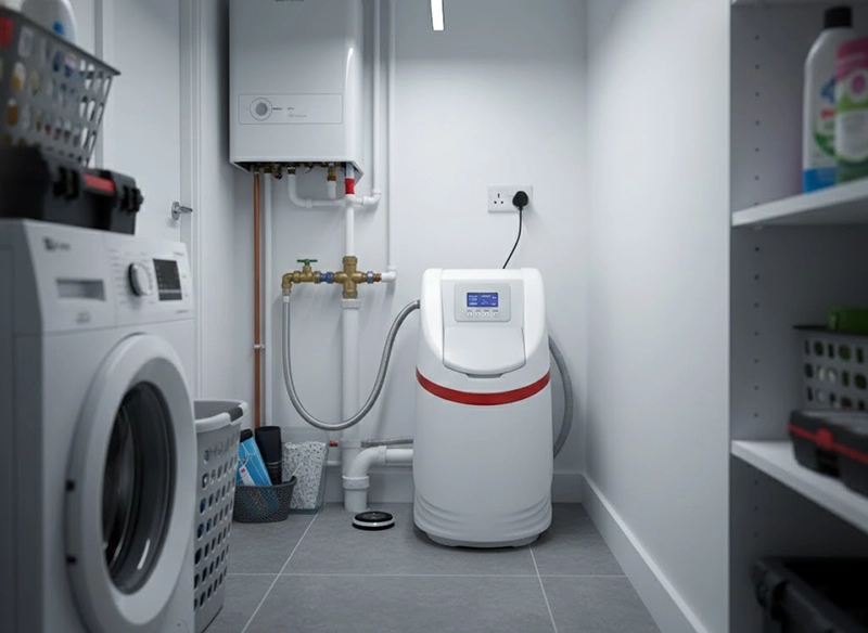 (Single phase) AWJ-12L AUTOMATICAL WATER SOFTENER (RED)